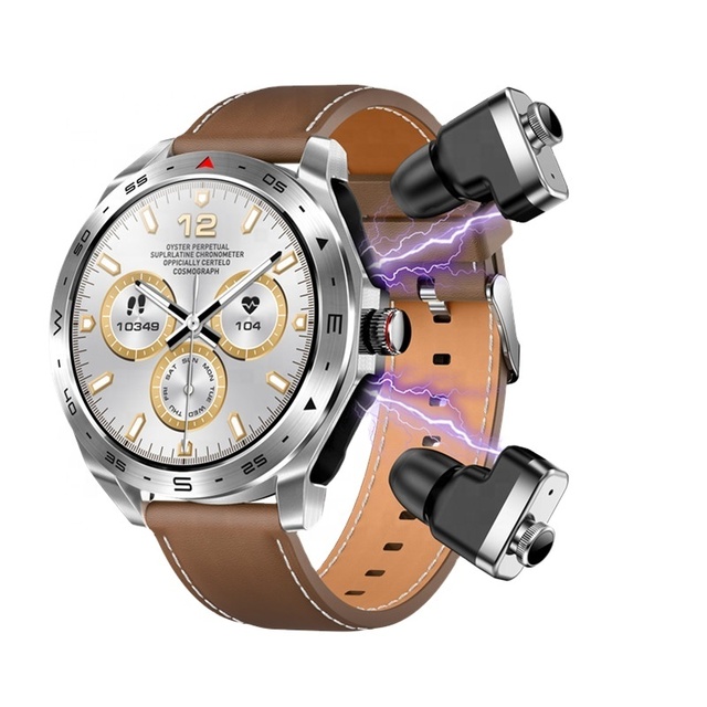 T95 Smartwatch Wireless TWS Earbuds IP67 Waterproof Silica Gel Heart Rate Monitor Sleep Tracker Answer Call Dial FitcloudPro APP