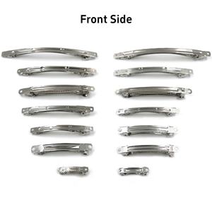 Fermagli per capelli in metallo a forma di banana, 3cm-10cm, argento, senza nichel, per donna, per feste - Product Image 2