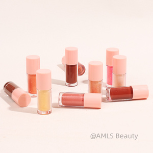 ลิปกลอสสีชมพูลิปกลอสลิปทาปากแบบวีแกนใสเพิ่มความชุ่มชื้นลิปกลอส - Product Image 3
