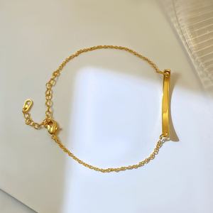 Minimalist Fashion <b>Bracelet</b> 18K <b>Gold</b> Plated Trendy Pearl Daisy Flower <b>Bracelet</b> for Women - Product Image 6