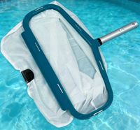 Nouveauté : Accessoires de nettoyage pour piscine, skimmer robuste avec manche en aluminium et filet en nylon