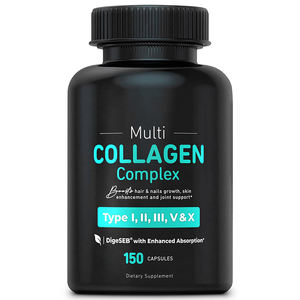 คอลลาเจนเปปไทด์ไฮโดรไลซ์หลายเม็ด150โลโก้กำหนดเองพร้อมวิตามินซีปราศจากกลูเตน - Product Image 1