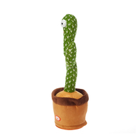 Jouet cactus dansant personnalisé, chantant, parlant, enregistreur, jouet cactus électrique en gros, poupée cactus dansante, peluche écologique unisexe PT