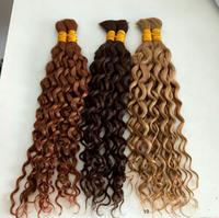 Cheveux humains en vrac Deep Wave pour tressage, sans trame, mèches de cheveux tressées style Boho, 100% brésiliens Afro Kinky, extensions de cheveux en vrac