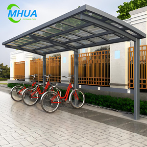 Abri d'auto en polycarbonate aluminium cantilever simple personnalisé avec protection contre la pluie pour le stationnement de voiture de hangar - Product Image 2