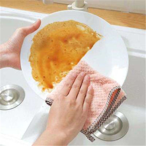 Microfiber Absorbent Kitchen Dish Cloth Towel,Non-stick Oil Washing Cloth Rag,Household Tableware Cleaning Wiping Tools L0529 - Product Image 2