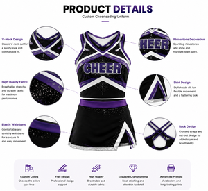 Uniformes <span class=keywords><strong>de</strong></span> Animadoras Cómodos y Personalizables en Colores y Diseños Vibrantes, Vestido <span class=keywords><strong>de</strong></span> Animadora para <span class=keywords><strong>Niñas</strong></span>, Gran Venta - Product Image 3