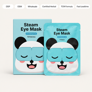 Masque oculaire chauffant 10 pièces auto-chauffant pour relaxation <span class=keywords><strong>et</strong></span> soin, usage externe, marque privée OEM, à base de plantes naturelles, nourrissant <span class=keywords><strong>et</strong></span> hydratant, certifié ISO - Product Image 1