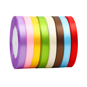 Jxiao Satin Ribbon 1cm X 22m Solid Color Woven Gift Packaging Wedding Decoration Cross Border Supply - Product Image 5