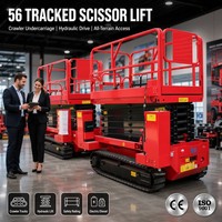 Plateforme de travail aérien mobile sur chenilles hydraulique à ciseaux pour l'entretien, vente en gros B2B