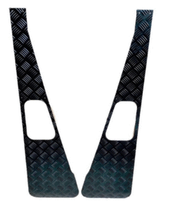 Rinforzo Parafango Anteriore - Coppia - 3mm - Nero - AG PARTS ADATTO PER LAND ROVER - Product Image 1