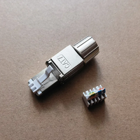 Connecteur réseau modulaire RJ45 sans outil Cat7 FTP blindé avec boîtier en alliage de zinc
