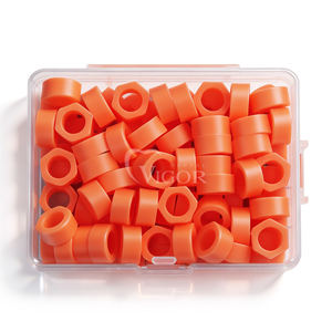 100 pièces d'anneaux d'identification en silicone pour instruments dentaires, code couleur, grandes et petites tailles, résistants aux hautes températures, pour la dentisterie - Product Image 5