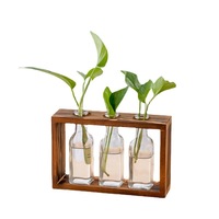 Vase en verre transparent hydroponique, écologique et durable, pour la décoration moderne des centres commerciaux, conteneur de stockage d'eau de bureau