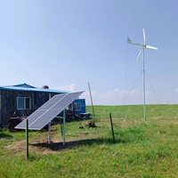 Système solaire éolien OLU 2kw 3kw 6kw 12kw 15kw Kit complet Générateur éolien solaire avec batterie au lithium pour la maison/le commerce
