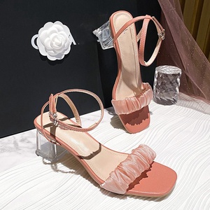 Wear 2024 New Chunky Single <strong>Shoes</strong> Square/Pointed Toe <strong>Heels</strong> for Women Summer Lightweight Breathable Stylish Office Party - Product Image 2