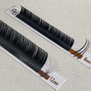 Extensiones de Pestañas Dragonlash 0.03 0.05 0.07 Easy Fan Camellia Velvet, Color Negro Mate, Profesionales, Hechas a Mano - Product Image 5