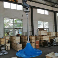 Agitateur à impeller hyperbolique GSJ-1500-3 pour le mélange des boues d'épuration et la suspension des boues dans les réservoirs anoxiques