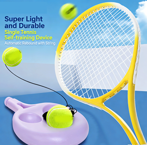 2 Raquetas de <span class=keywords><strong>Tenis</strong></span> de Fibra de Carbono Luminosas de Alta Calidad para Niños y Jóvenes, Incluye 1 Funda para Pelota y Bolsa - Product Image 2