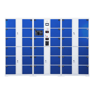 Gabinete de Almacenamiento Inteligente para Equipaje en Exteriores de Supermercados, Gabinete de Casilleros Inteligentes para Paquetes de Metal - Product Image 3