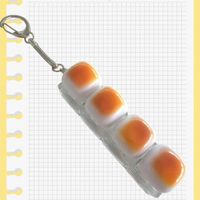 Capuchons de touches de clavier mécanique imprimés en TPR, design pain grillé, mignons, écologiques, anti-stress, dégradé carré, clicker, jouet sensoriel EDC