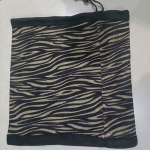 Calentador de cuello térmico de forro polar negro con patrón personalizado, cubre rostro multifuncional de camuflaje, bandana de invierno - Product Image 4