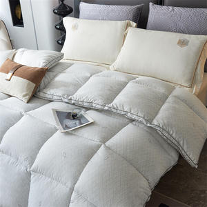 ผ้านวมกันหนาว Duo Xi Ai Mei Mian Kang 7-8 จิน สีเทา โพลีเอสเตอร์ ผ้านวมขนเป็ดอุ่นๆ ขนาด L203*229 ซม. XL229*230 ซม. ลายควิลท์ - Product Image 4