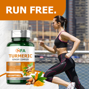 Private Label Turmeric Ginger Complex Softgels with Turmeric Extract Supports Immune Function Overall Health Wellness Softgels - Product Image 3