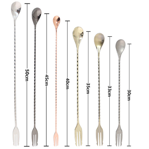 Dụng Cụ Quán <span class=keywords><strong>Bar</strong></span> Chất Lượng Cao Kích Thước Tùy Chỉnh Phụ Kiện Quán <span class=keywords><strong>Bar</strong></span> Nhân Viên Pha Chế Muỗng Pha Chế Cocktail Nước Mắt Chuyên Nghiệp Bằng Thép Không Gỉ - Product Image 6