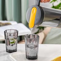 Bouilloire à eau froide en verre résistant aux hautes températures Ensemble de théière blanche de grande capacité antidéflagrante résistante à la chaleur