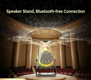 2-in-1 Magnetic <b>Speaker</b> with Phone Stand - Portable <b>Wireless</b> <b>Speaker</b> for Home & Office - Product Image 3