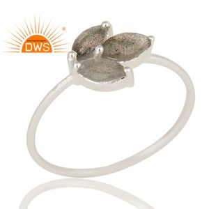 แหวนพลอยลาบราดอไรต์ธรรมชาติทำจากเงินสเตอร์ลิง925ขายดีที่สุดเครื่องประดับแบบปรับแต่งได้สำหรับผู้หญิงเป็นของขวัญให้กับเธอ - Product Image 2