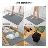 Keset kamar mandi cepat kering set keset kamar mandi diatomite menyerap