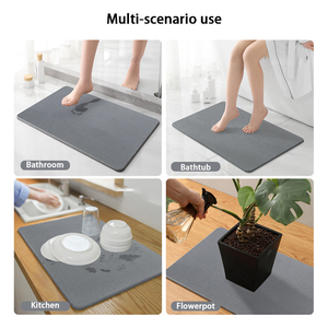 Tappetino doccia bagno ad asciugatura rapida assorbono set tappetini da bagno diatomite - Product Image 5