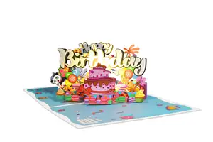 Tarjeta <span class=keywords><strong>de</strong></span> cumpleaños musical 3D-Tarjeta <span class=keywords><strong>de</strong></span> regalo <span class=keywords><strong>de</strong></span> cumpleaños emergente con luz y <span class=keywords><strong>canciones</strong></span> <span class=keywords><strong>de</strong></span> feliz cumpleaños Panda Tarjetas <span class=keywords><strong>de</strong></span> felicitación - Product Image 4