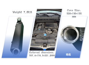 JIusheng Vakuumgelöteter Aluminium-Ladeluftkühler in Sondergröße - CE-Zertifiziert für E90/<span class=keywords><strong>E92</strong></span>/N54/N55 Auto-Kühlsysteme - Product Image 6