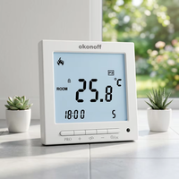 Termostato Digital Inteligente Programable Semanalmente para Calefacción por Suelo Radiante S603PW Okonoff, 220V, Control Flexible, Fácil Instalación