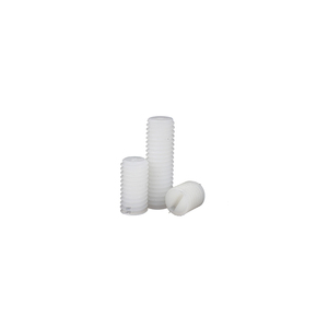 M1 M12 Schwarz Weiß PA66 <span class=keywords><strong>Nylon</strong></span> Kunststoff Sechs kant Sechs kant Flach punkt Stellschraube Maden schraube DIN551 - Product Image 6
