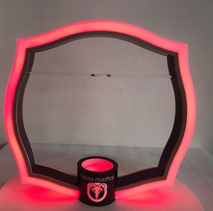 Personalizado colorido iluminado <span class=keywords><strong>Luc</strong></span> Belaire vino marca acrílico LED neón señal LED botella presentador para Night Bard - Product Image 4