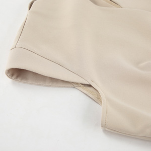 2025 primavera gilet <span class=keywords><strong>canguro</strong></span> kaki di moda francese pantaloni larghi due pezzi donna pendolare Career Suit - Product Image 5