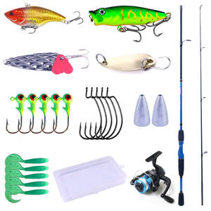 <span class=keywords><strong>Caña</strong></span> <span class=keywords><strong>de</strong></span> <span class=keywords><strong>Pescar</strong></span> <span class=keywords><strong>de</strong></span> Fibra <span class=keywords><strong>de</strong></span> Carbono <span class=keywords><strong>de</strong></span> 1.8 m y Combo <span class=keywords><strong>de</strong></span> Carrete, Kit Completo con Señuelos, Anzuelos, Caja <span class=keywords><strong>de</strong></span> Aparejos para Agua Dulce y Salada - Product Image 1