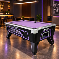 Table de billard à monnayeur 7ft 8ft, style américain et britannique, pour billard 8 et 9 boules, avec plateau en ardoise, personnalisable, usage commercial