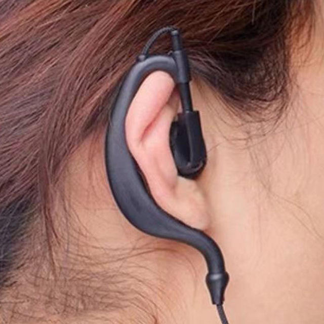 4G PoC Two-way Radio Headset Wired Ear Hook Headphones