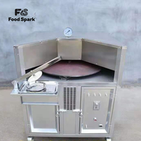 Four rotatif à gaz naturel pour la cuisson des tortillas, des chapatis, des rotis indiens, du pain pita et des pains tandoor
