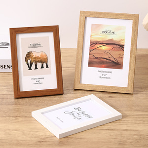 Khung ảnh đơn giản xuyên biên giới bán buôn khung ảnh 6 inch 7 inch 8 inch 10 inch A4 treo tường bằng gỗ - Product Image 5
