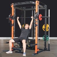 TOPTOS OEM ODM Máquina Smith Personalizada para Gimnasio, Equipo de Fitness, Jaula de Potencia, Rack de Sentadillas, Entrenador Integral