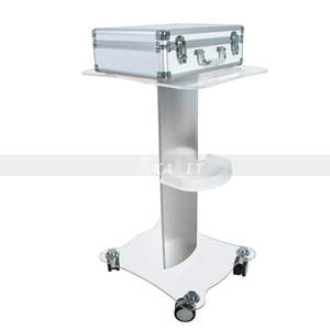Ad Alte Prestazioni portatile professionale del viso bianco di bellezza in metallo salone di bellezza cosmetologia carrelli di stoccaggio trolley con mag lampada - Product Image 5