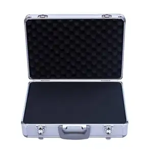 Custom Aluminum Tool case Portable High Quality Lockable Carry Case With Diced Foam Aluminum Hard box