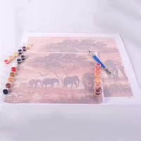Kits de peinture numérique DIY amusants et uniques, design contemporain, dernières tendances, motifs colorés personnalisés, peinture par numéros pour toile de portrait, 24