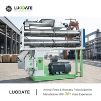 Máquina de Fabricación de Pienso en Pellets LUODATE, Duradera, 8-21T/H, de Alta Calidad, para Alimentar Pollos, Cerdos, Ganado Vacuno y Ovejas